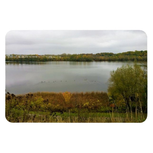 Milwaukee River, West Bend, Wisconsin Magnet (Horizontal)