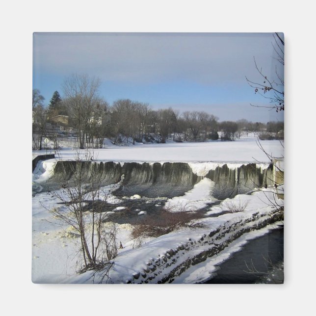 Milwaukee River, West Bend, Wisconsin Magnet (Front)