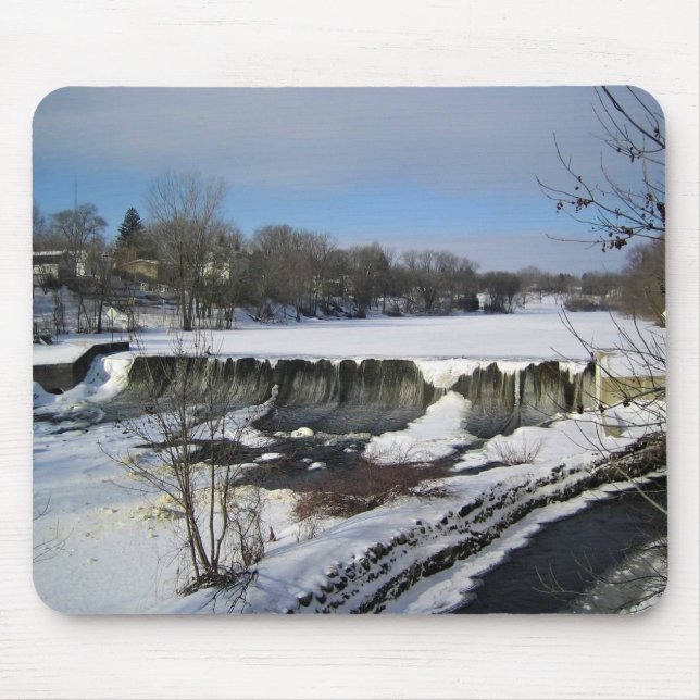 Milwaukee River, West Bend, Wisconsin Mouse Pad (Front)