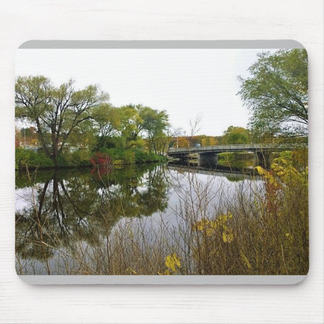 Milwaukee River, West Bend, Wisconsin Mouse Pad (Front)