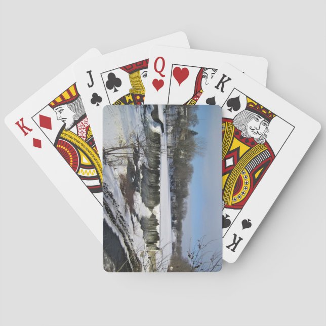 Milwaukee River, West Bend, Wisconsin Playing Cards (Back)