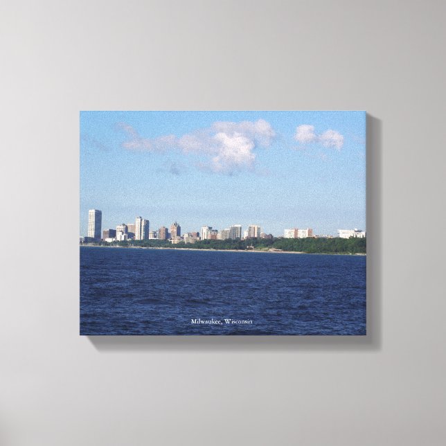 Milwaukee Skyline canvas print (Front)
