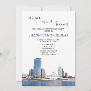 Milwaukee Skyline Housewarming Invitation