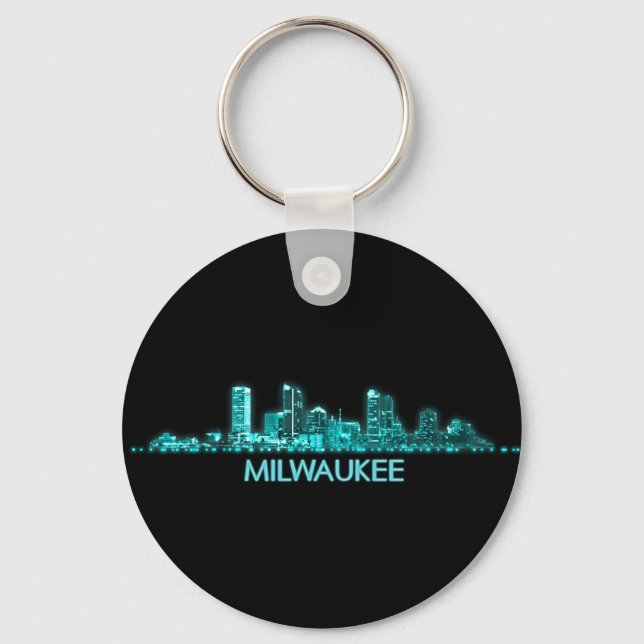 Milwaukee Skyline Keychain (Front)