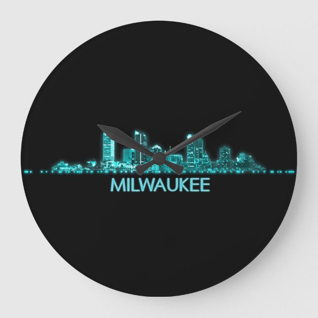Milwaukee Skyline Large Clock (Front)