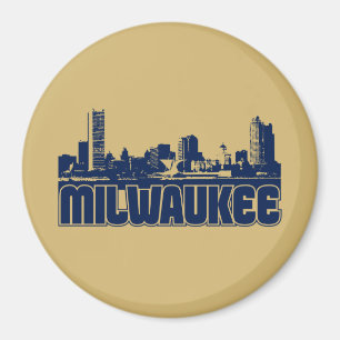 Milwaukee Skyline Magnet