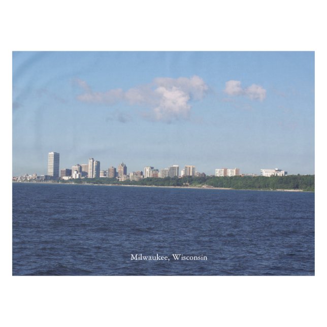 Milwaukee Skyline table cloth (Front (Horizontal))