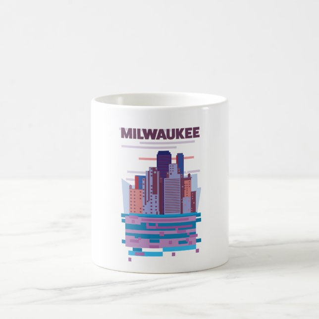 Milwaukee Travel poster Coffee Mug (Center)