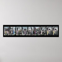 MILWAUKEE Vintage Alphabet Letter Name Art