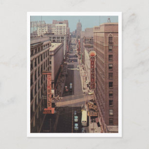 Milwaukee WI, Wisconsin Ave Vintage Inspired Postcard