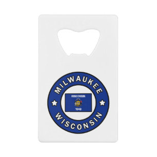 Milwaukee Wisconsin Credit Card Bottle Opener