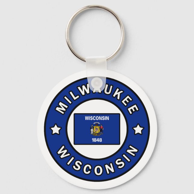 Milwaukee Wisconsin Keychain (Front)