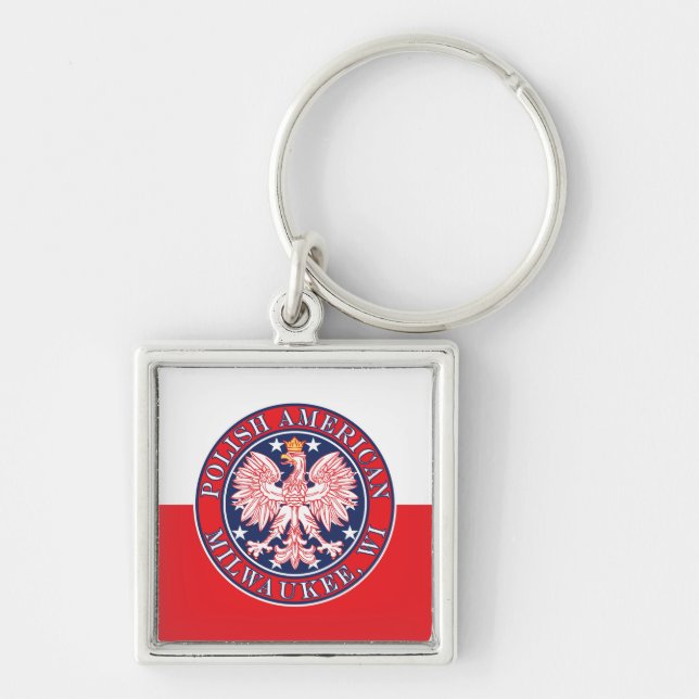 Milwaukee Wisconsin Polish Keychain (Front)