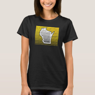 Milwaukee Wisconsin Retro Gradient Stripes T-Shirt