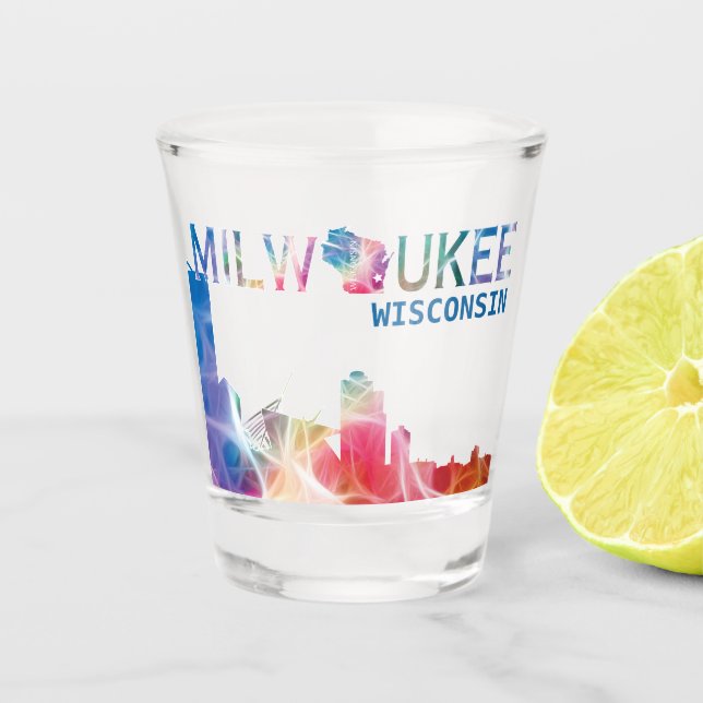 Milwaukee, Wisconsin  Shot Glass (Front)