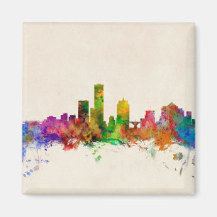 Milwaukee Wisconsin Skyline Cityscape Magnet