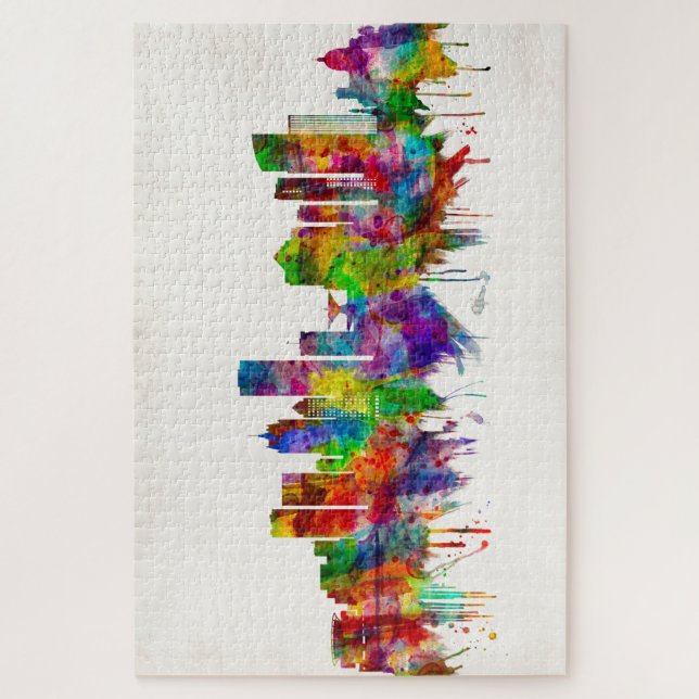 Milwaukee Wisconsin skyline Jigsaw Puzzle (Vertical)