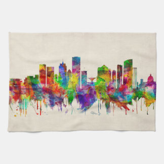 Milwaukee Wisconsin skyline Kitchen Towel