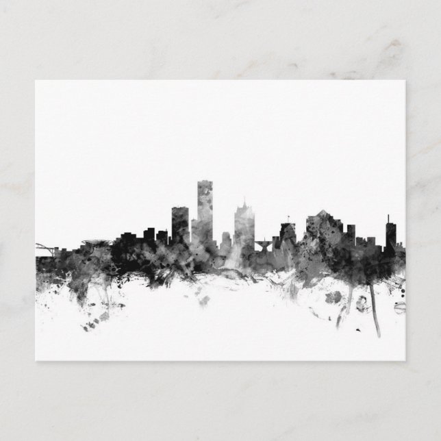 Milwaukee Wisconsin Skyline Postcard (Front)