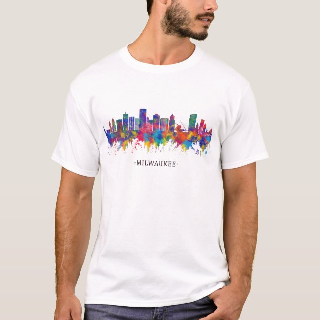 Milwaukee Wisconsin Skyline T-Shirt (Front)