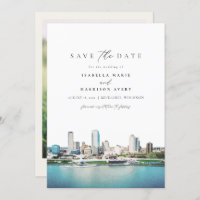 MILWAUKEE Wisconsin Skyline Wedding Save the Date