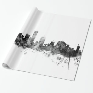Milwaukee Wisconsin Skyline Wrapping Paper
