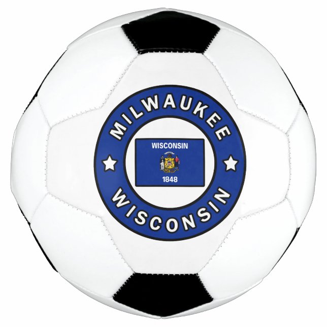 Milwaukee Wisconsin Soccer Ball (Front)