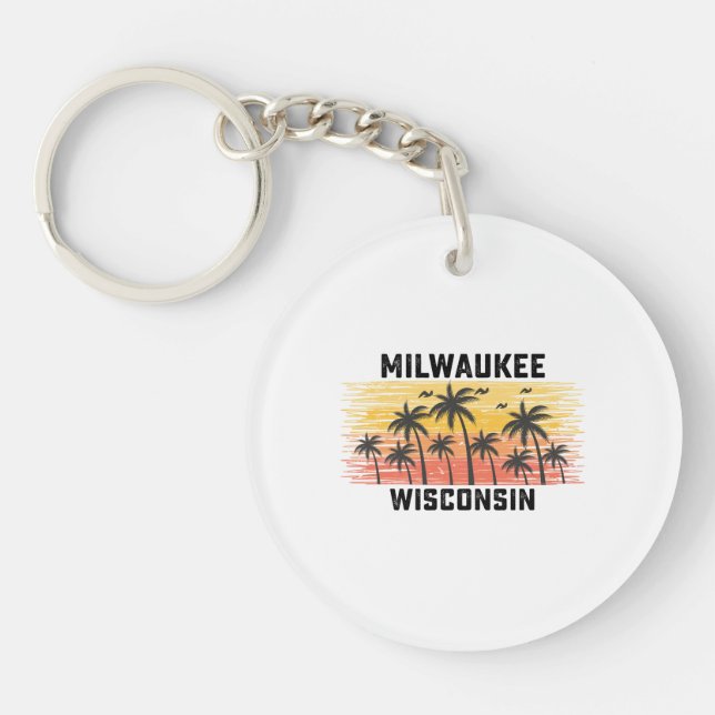 Milwaukee Wisconsin Vacances Vintages d'été rétro (Devant)