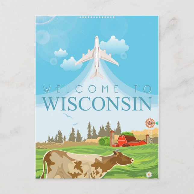 Milwaukee Wisconsin Vintage Travel usa  Postcard (Front)