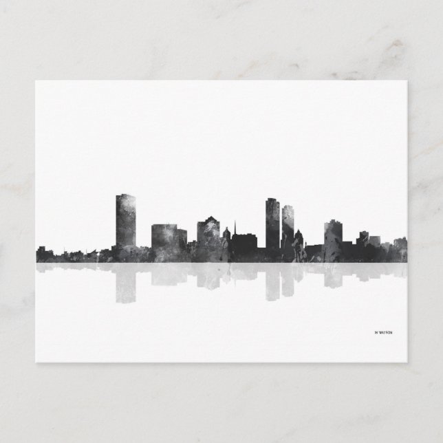 MILWAUKEE, WISCONSON SKYLINE POSTCARD (Front)