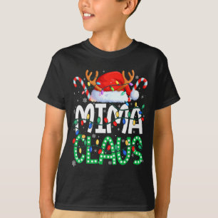 Mima Claus Christmas Lights Pajama Family Matching T-Shirt