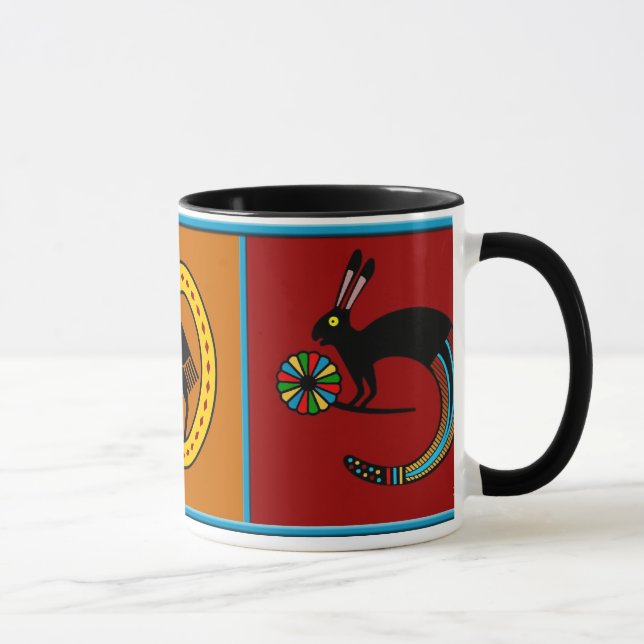 Mimbres Culture Mythological Mug (Right)