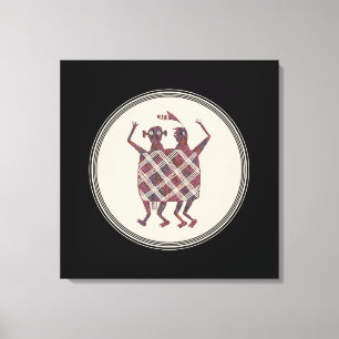 Mimbres Pottery Design Canvas Print
