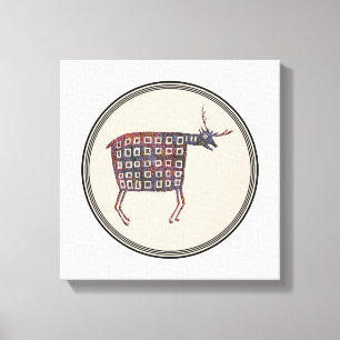 Mimbres Pottery Design Canvas Print