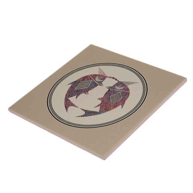Mimbres Pottery Design Tile (Side)