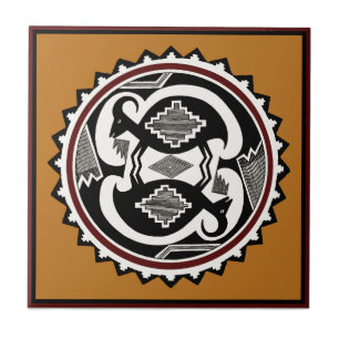Mimbres Tribal Spirits Tile