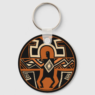 Mimbres Warrior Keychain