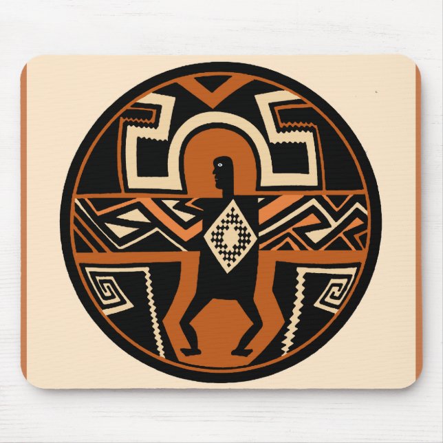 Mimbres Warrior Mouse Pad (Front)