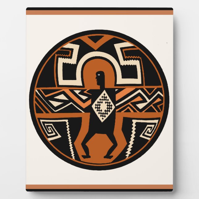 Mimbres Warrior Plaque (Front)