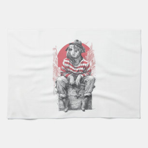 Mime Mastiff � Silent Funny Dog Kitchen Towel