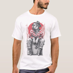 Mime Mastiff � Silent Funny Dog T-Shirt