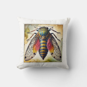 Mimeryssamena Butterfly 010924IREF209 - Watercolor Throw Pillow