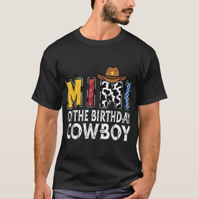 Mimi 1St Birthday Cowboy Western  T-Shirt (Front)