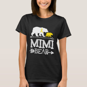 Mimi Bear Childhood Cancer Awareness Mimi Of A War T-Shirt