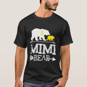 Mimi Bear Childhood Cancer Awareness Mimi Of A War T-Shirt