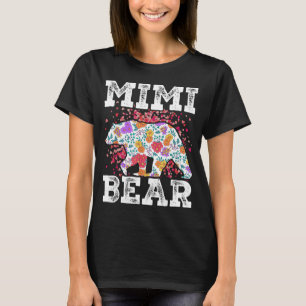Mimi bear mom grandma floral happy mother's day T-Shirt