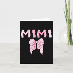 Mimi Birthday Girl Matching Coquette Nk Bow Card