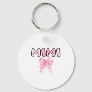 Mimi Birthday Girl Matching Coquette Nk Bow  Keychain