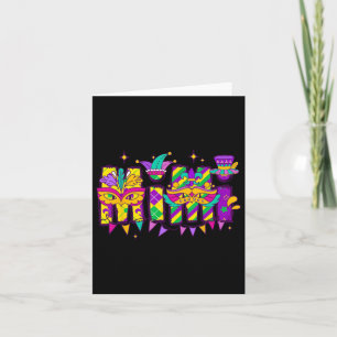 Mimi Bundle Mardi Gras Happy Mardi Gras Family  Card