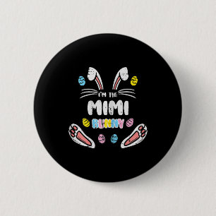 Mimi Bunny Easter Matching Family Rabbit Grandma N 2 Inch Round Button